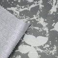 Fabric Polyester for Sweater Hot Skin-friendly White 100% Polyester Luminous Fabric Butterfly Print Dobby